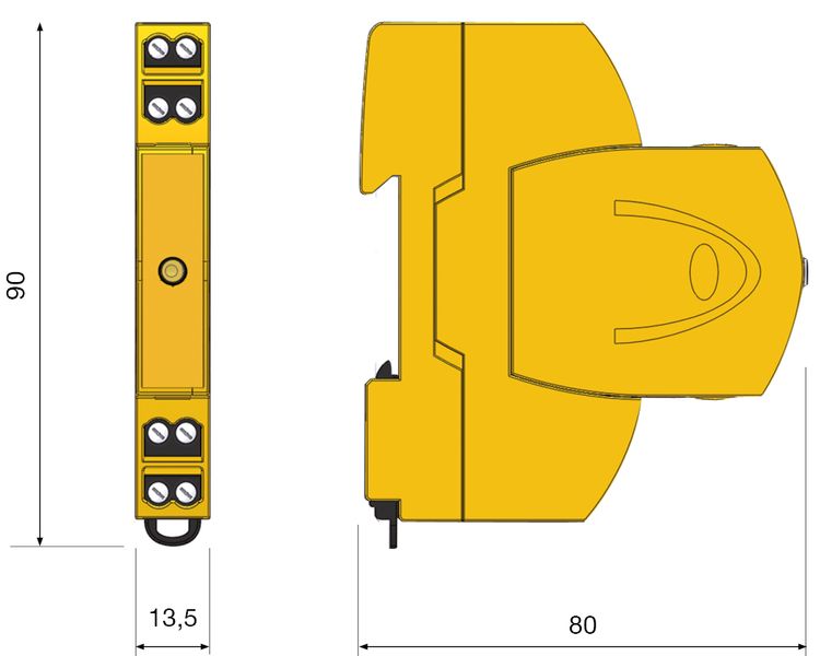 Esquema dimensional (mm)