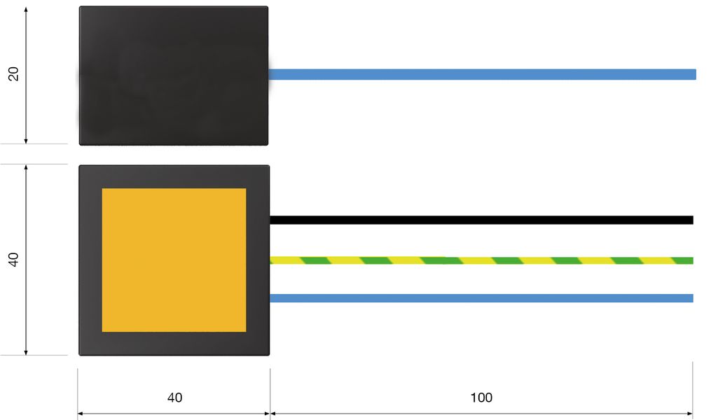 Esquema dimensional (mm)