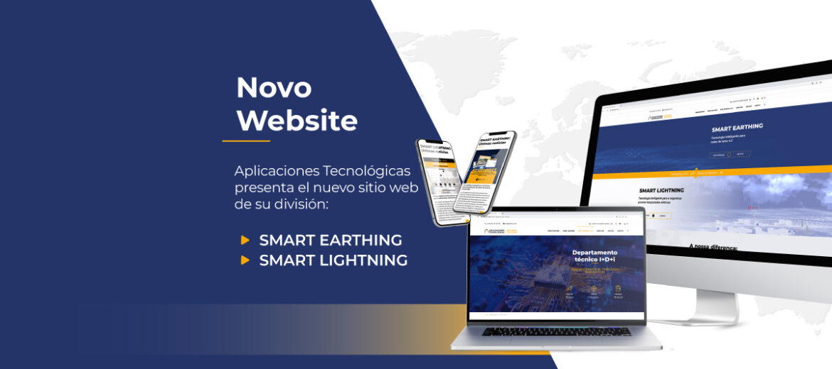 Aplicaciones Tecnológicas apresenta a sua nova página web SMART EARTHING - SMART LIGHTNING