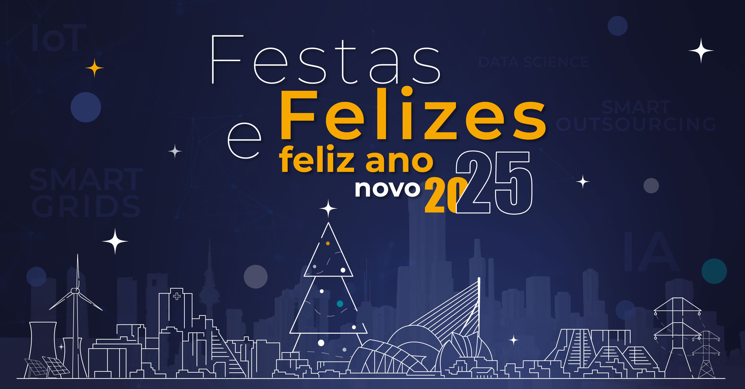 A Aplicaciones Tecnológicas deseja-lhe um Feliz Natal e um ano de 2025 repleto de bons momentos.