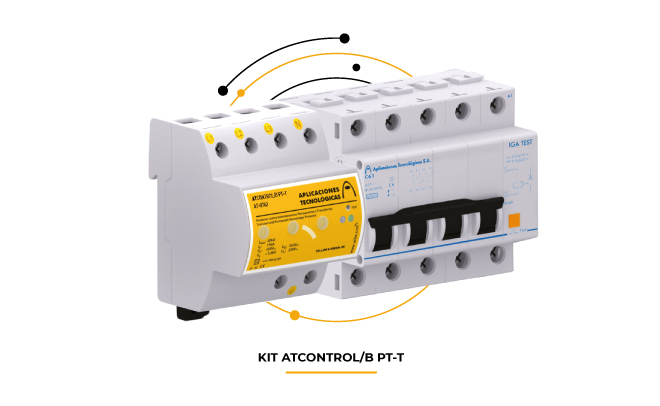 ATCONTROL/B PT-T para sobretensiones en el hogar de Aplicaciones Tecnologicas