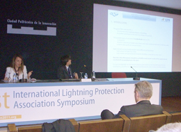 Aplicaciones Tecológicas no I Simpósio da Associação Internacional de Protecção contra o Raio.
