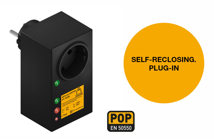 ATPLUG CONTROL: the plug-in and self-reclosing protector against surges and undervoltages