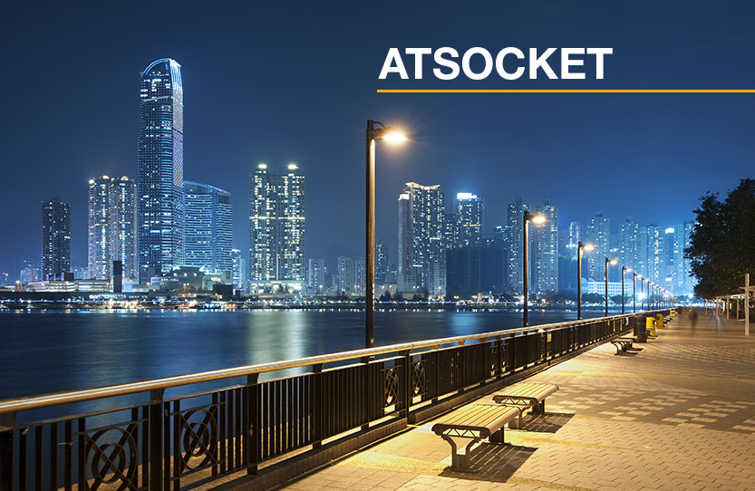 ATSOCKET- Toutes les possibilités pour la protection des luminaires extérieures contre les surtensions transitoires provoquées par la foudre