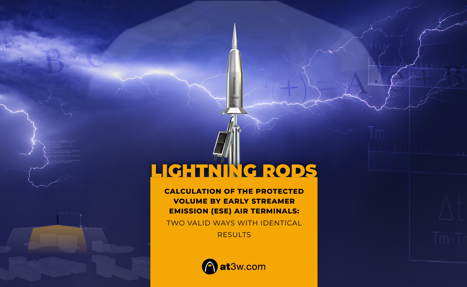 Lightning protection in buildings is crucial to avoid personal, material and economic damage. An Early Streamer Emission air terminal is a high-tech device that responds to the approach of a lightning strike, anticipating its capture of other elements within its protection zone, in order to conduct the discharge current safely to the earthing. To fulfil their functions, they must be installed after calculating their protection radius in such a way as to protect the desired elements, an operation that can be carried out using two different methods but with identical results: those proposed by the UNE21186 standard and by the Technical Building Code (CTE). However, an erroneous interpretation of the latter can be dangerous.